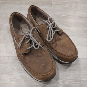 New Balance Dunham Captain Loafer Boat Shoes Mens Sz 10 4E Deck Leather Wide